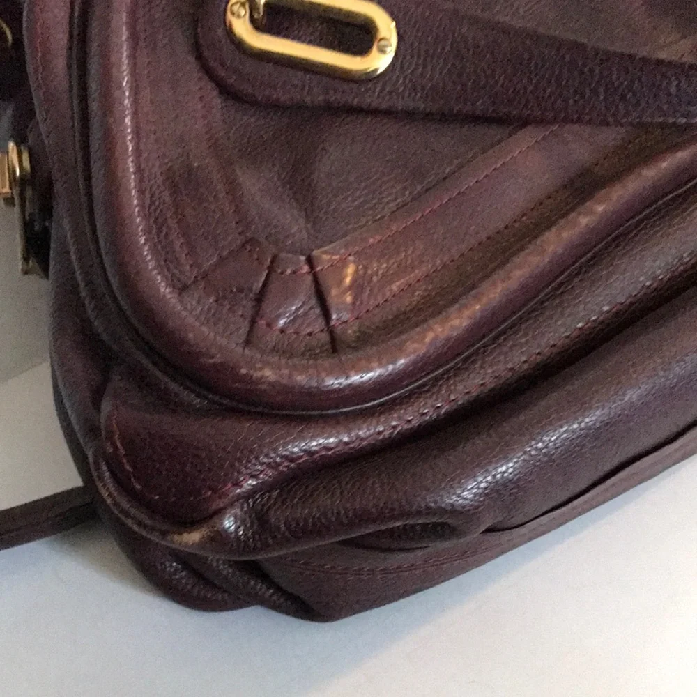 Vintage Chloe Paraty Plum Leather Gold Brass Hardware - Picture 4 of 9
